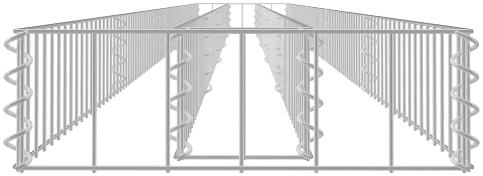 Gabiono lovelis, 450x30x10cm, galvanizuotas plienas, aukštas