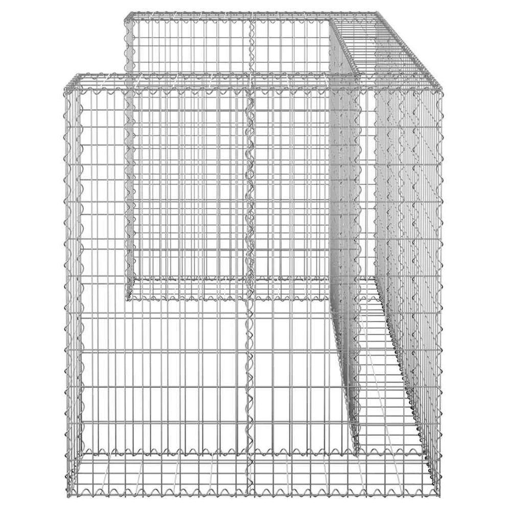 Gabiono siena konteineriams, 180x100x110cm, plienas