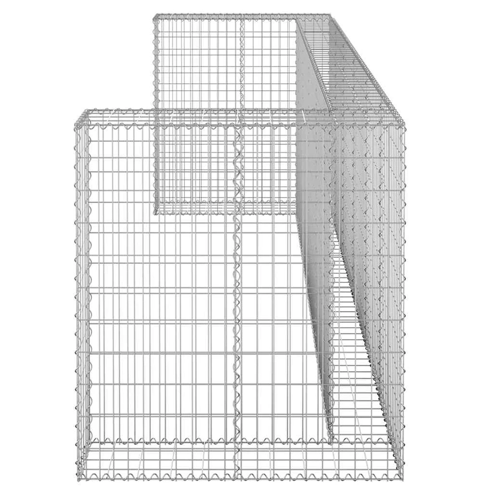 Gabiono siena konteineriams, 325x100x110cm, plienas