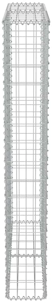 Gabiono siena su dang., galvanizuotas plienas, 100x20x150cm