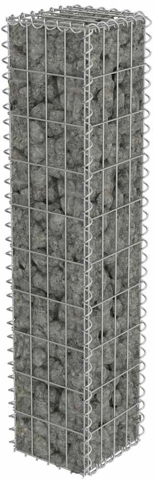 Gabiono siena su dang., galvanizuotas plienas, 20x20x100cm