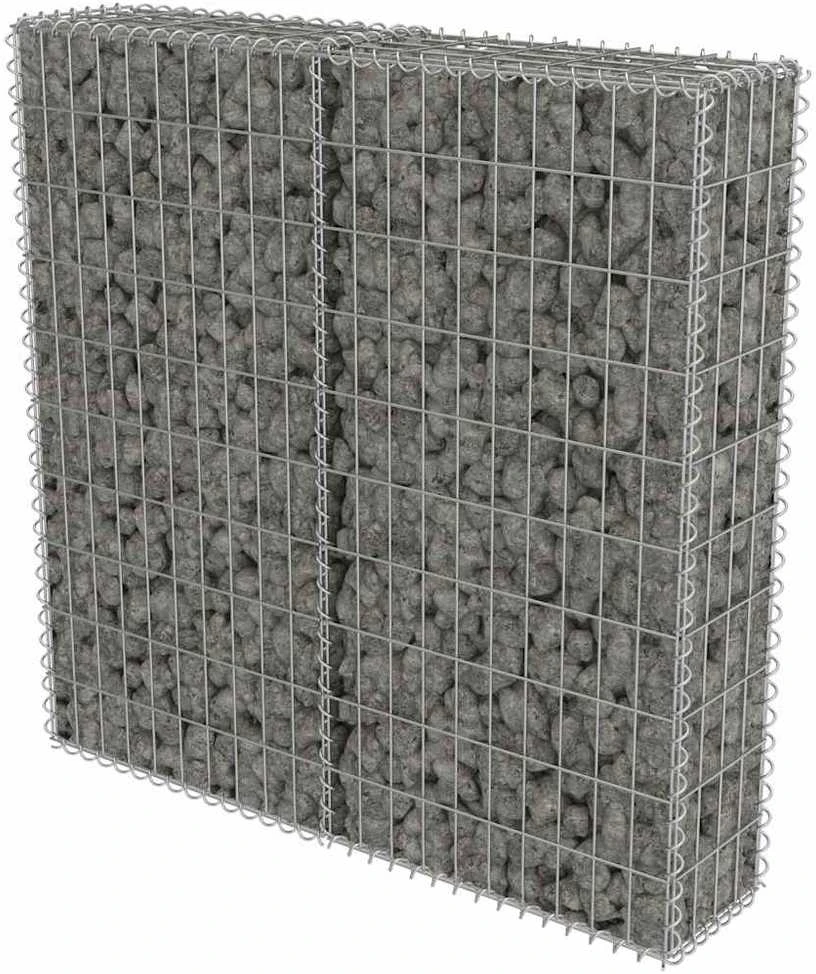 Gabiono siena su dang., galvanizuotas plienas, 100x20x100cm