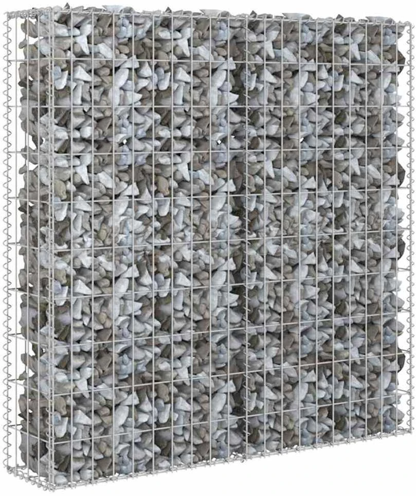 Gabiono siena su dang., galvanizuotas plienas, 80x20x100cm