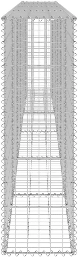 Gabiono siena su dangčiais, 300x30x100cm, galvanizuotas plienas