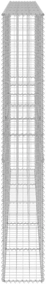 Gabiono siena su dangčiais, 300x30x200cm, galvanizuotas plienas