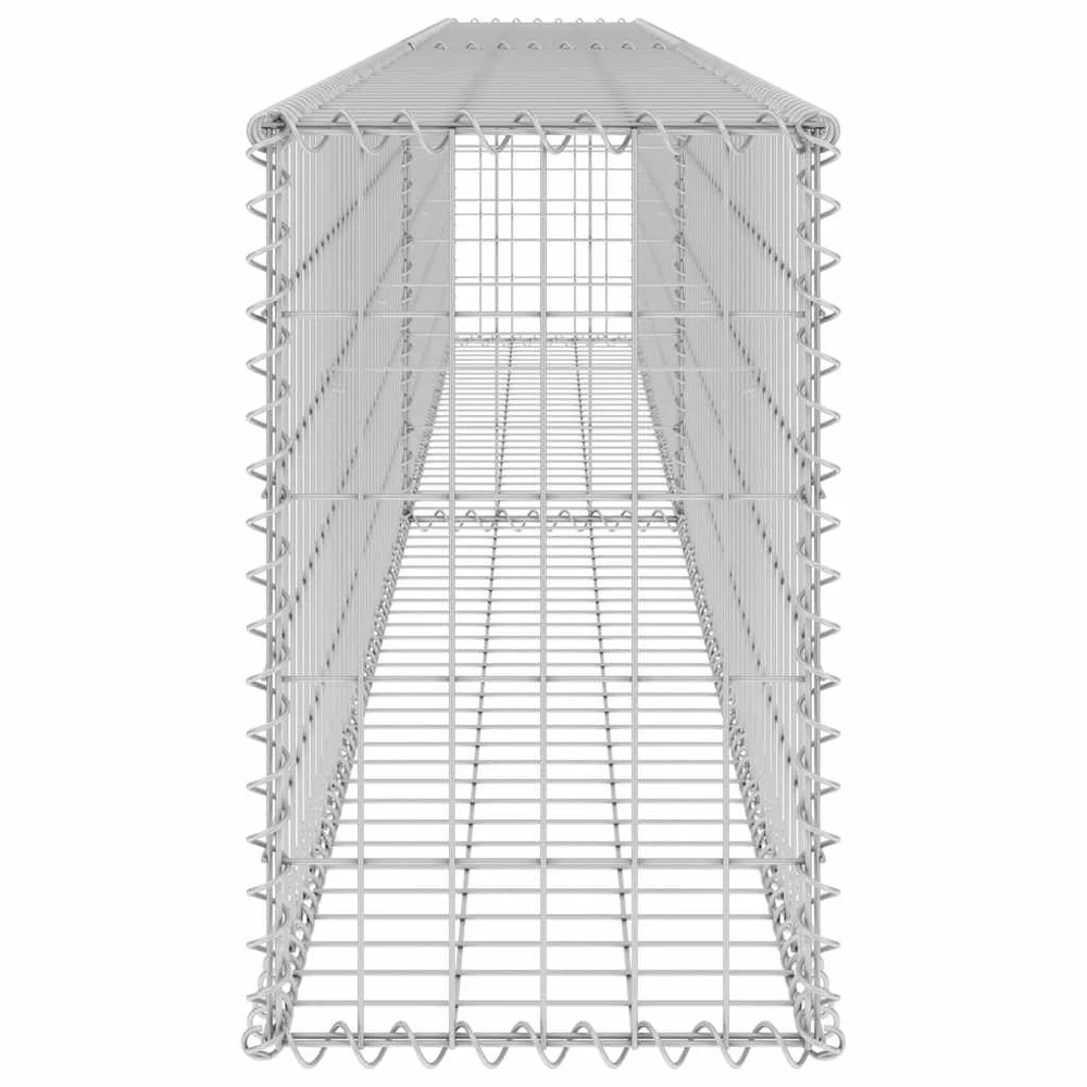 Gabiono siena su dangčiais, 300x30x50cm, galvanizuotas plienas