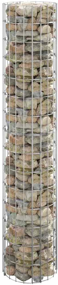 Gabiono stulpas, 30x150cm, galvanizuotas plienas, apskritas