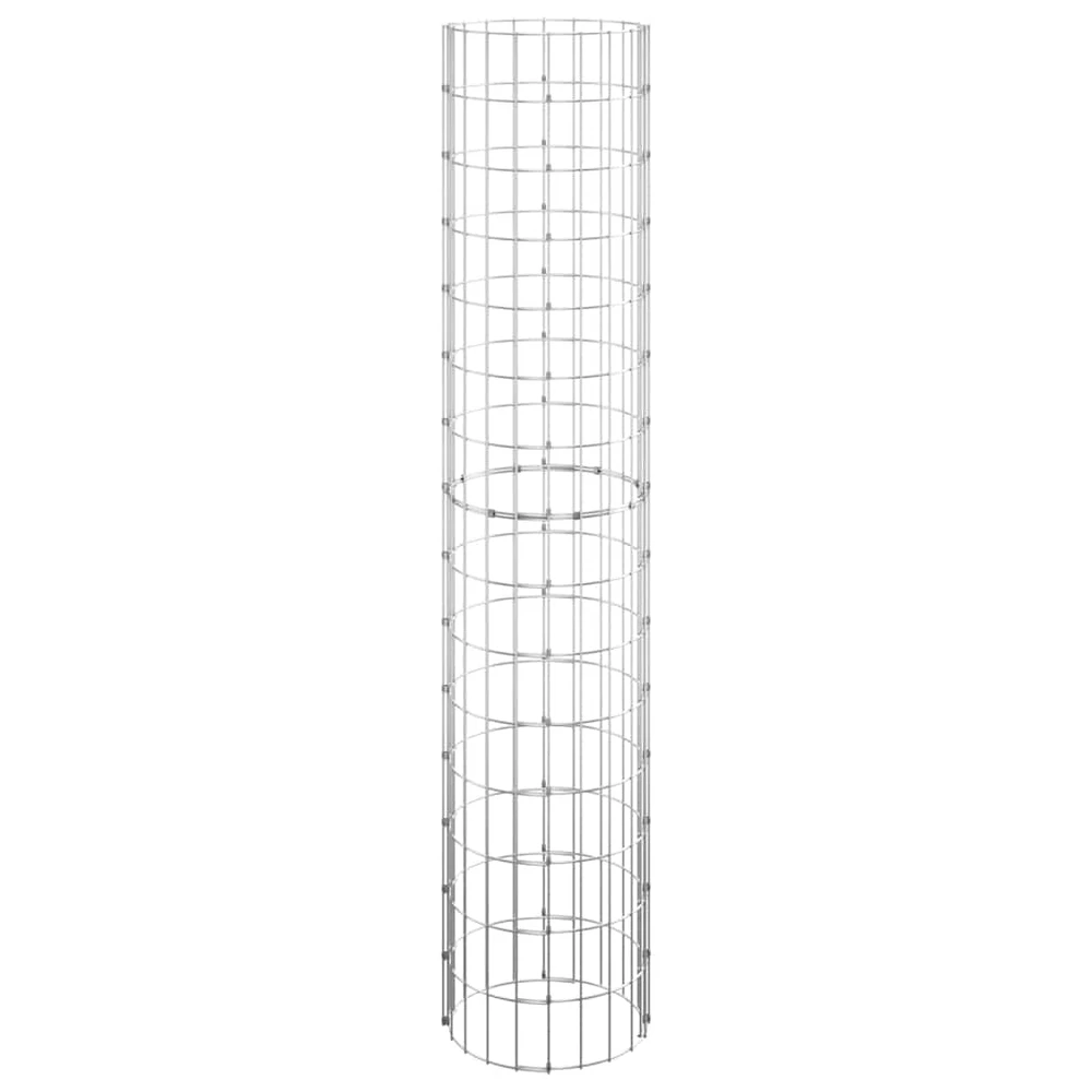 Gabiono stulpas, 30x150cm, galvanizuotas plienas, apskritas