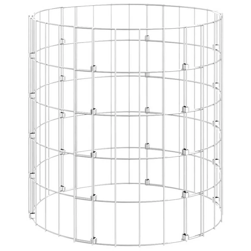Gabiono stulpas, 50x50cm, galvanizuotas plienas, apskritas