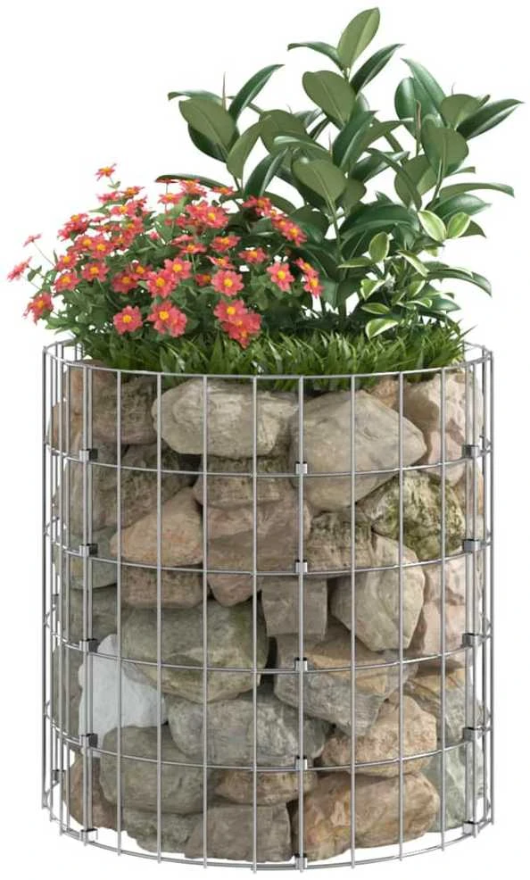 Gabiono stulpas, 50x50cm, galvanizuotas plienas, apskritas