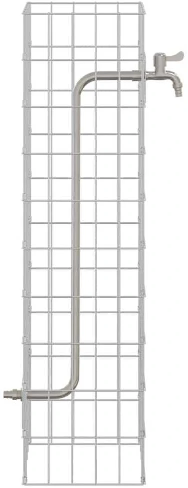 Gabionų Maišytuvas 4 vnt. Sidabrinė 25 x 25 x 100 cm