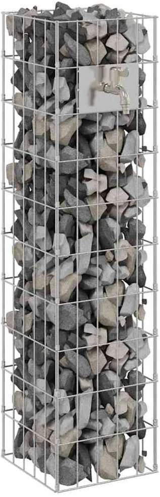 Gabionų Maišytuvas 4 vnt. Sidabrinė 25 x 25 x 100 cm