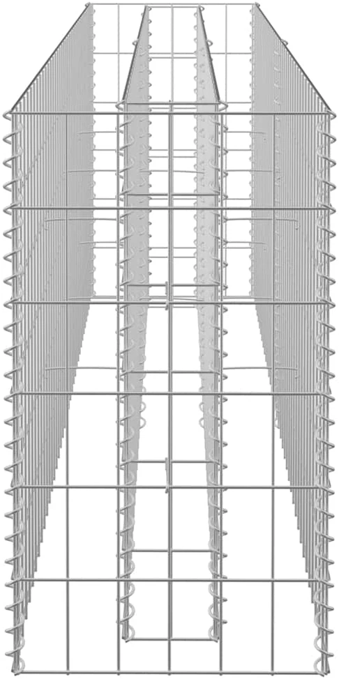 Gabiono vazonas, 180x30x60cm, galvanizuotas plienas, aukštas