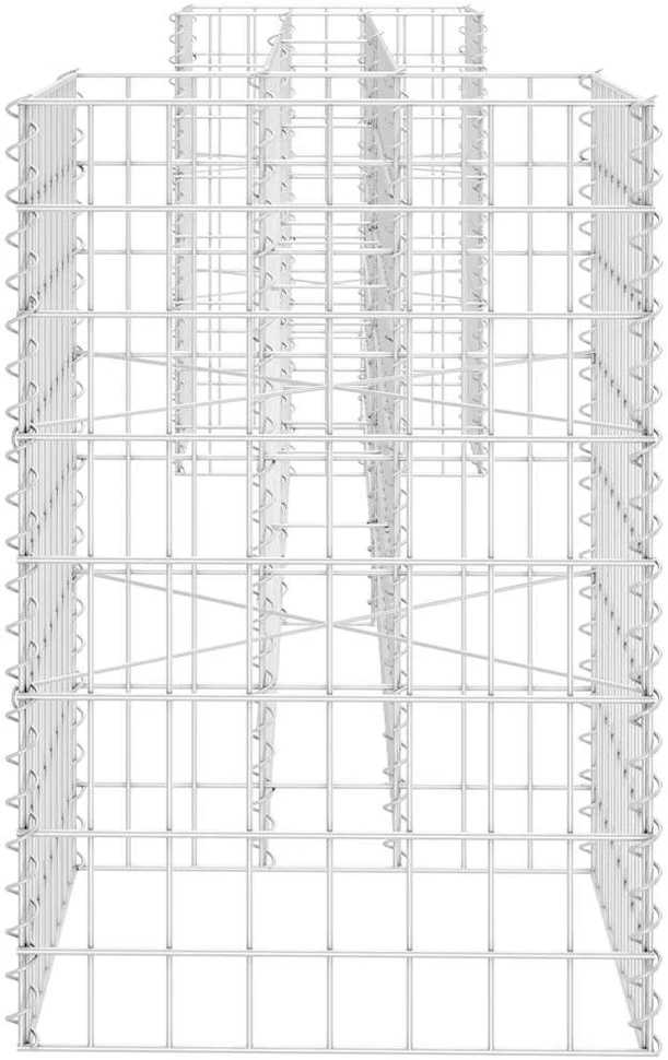 Gabiono vazonas, 260x40x60cm, plieninė viela, H formos