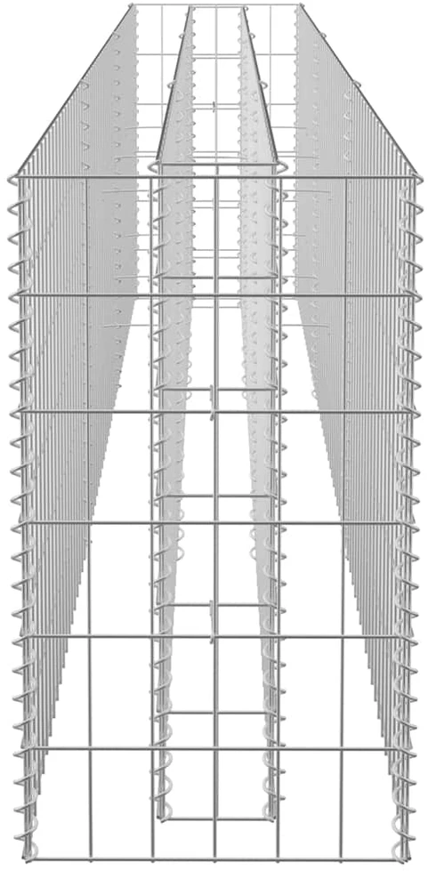 Gabiono vazonas, 270x30x60cm, galvanizuotas plienas, aukštas