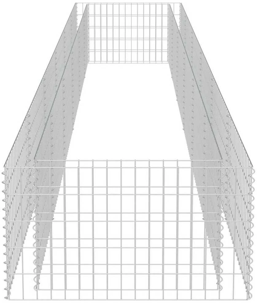 Gabiono vazonas, galvanizuotas plienas, 540x90x50cm, aukštas