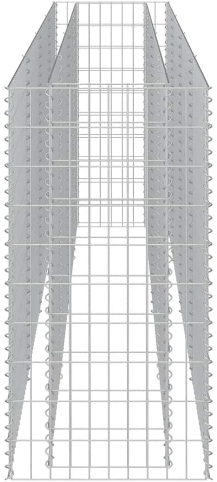 Gabiono vazonas, galvanizuotas plienas, 360x50x100cm, aukštas