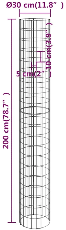 Gabionų loveliai, 3vnt., 30x200cm, galvanizuotas plienas