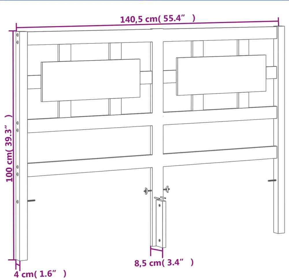 Galvūgalis, vaško rudos spalvos, 135cm, pušies medienos masyvas
