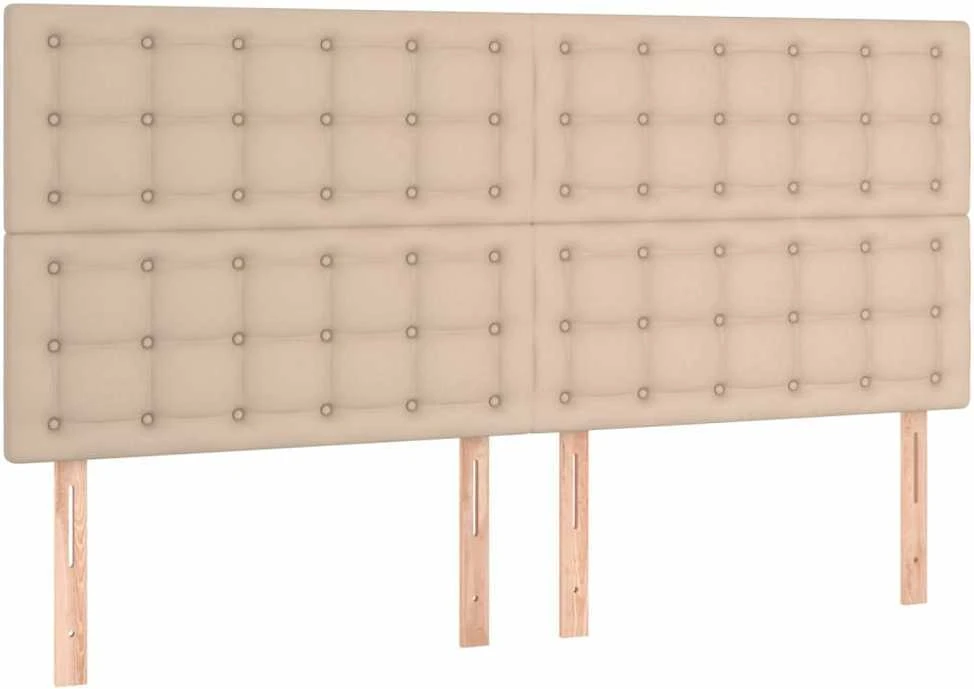 Galvūgaliai, 4vnt., kapučino, 100x5x78/88 cm, dirbtinė oda