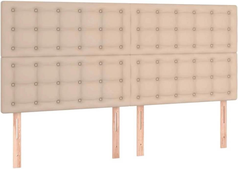 Galvūgaliai, 4vnt., kapučino, 100x5x78/88 cm, dirbtinė oda