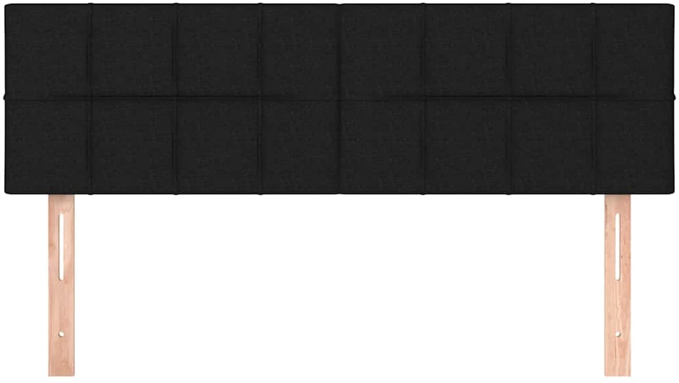 Galvūgaliai, 2vnt., juodos spalvos, 72x5x78/88cm, audinys