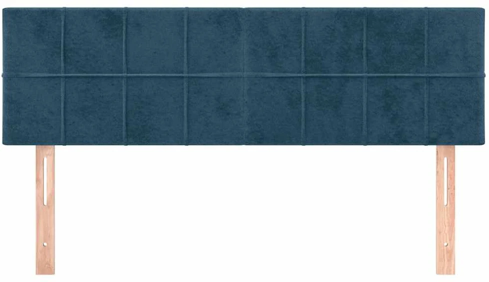 Galvūgaliai, 2vnt., tamsiai mėlyni, 72x5x78/88cm, aksomas