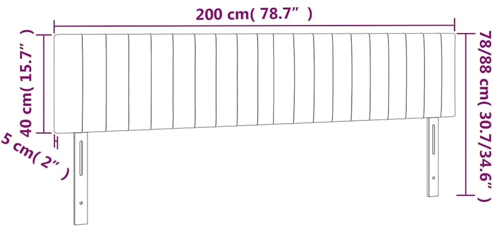 Galvūgalis, 2vnt.,tamsiai pilkos spalvos,100x5x78/88cm, audinys