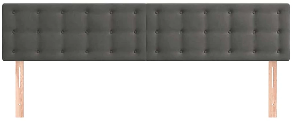 Galvūgalis, 2vnt.,tamsiai pilkos spalvos,100x5x78/88cm, aksomas