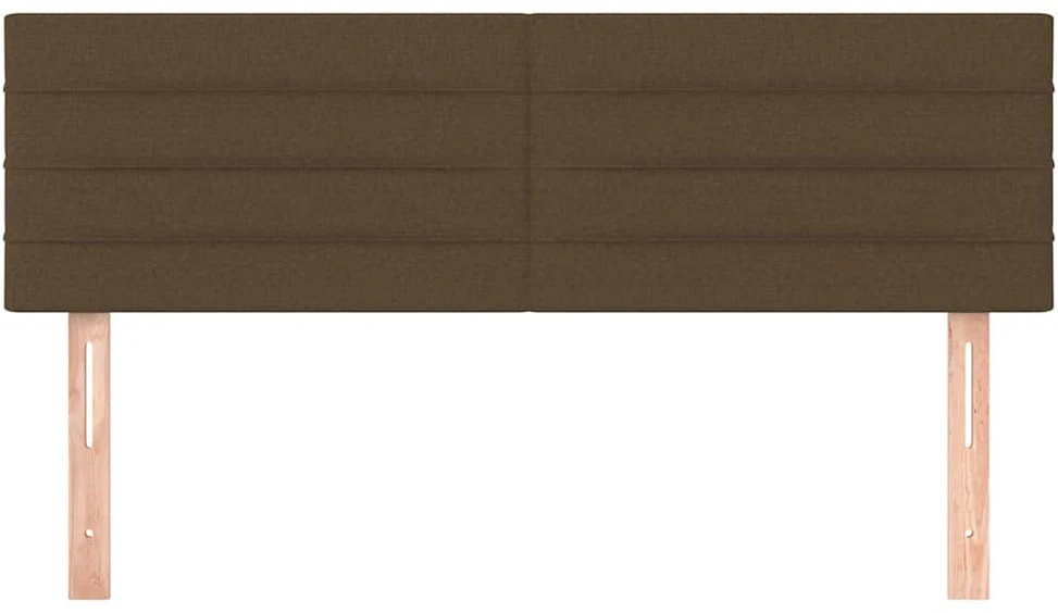 Galvūgaliai, 2vnt., tamsiai rudi, 72x5x78/88cm, audinys