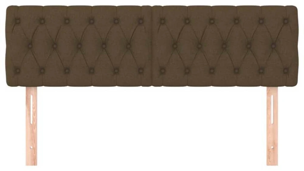 Galvūgalis, 2vnt., tamsiai rudos spalvos, 80x7x78/88cm, audinys