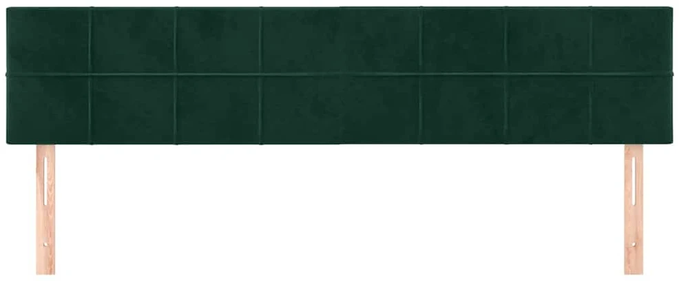 Galvūgalis, 2vnt. tamsiai žalios spalvos, 80x5x78/88cm, aksomas