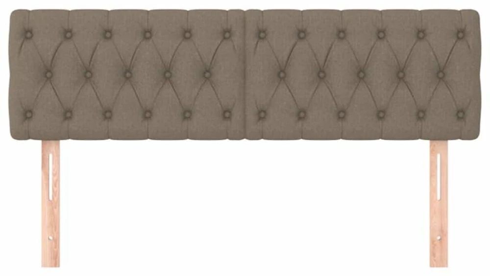 Galvūgaliai, 2vnt., taupe spalvos, 72x7x78/88cm, audinys