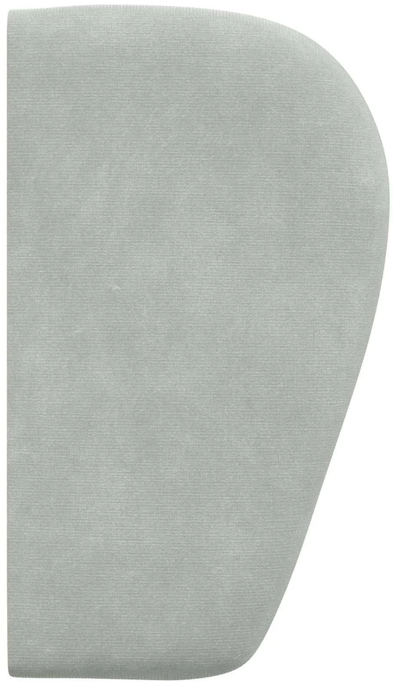 Galvūgalio ausis Šviesiai pilka 40 x 23 x 6 cm Aksomas