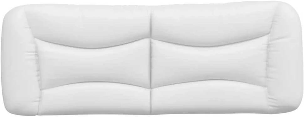 Galvūgalio pagalvėlė, baltos spalvos, 120cm, dirbtinė oda