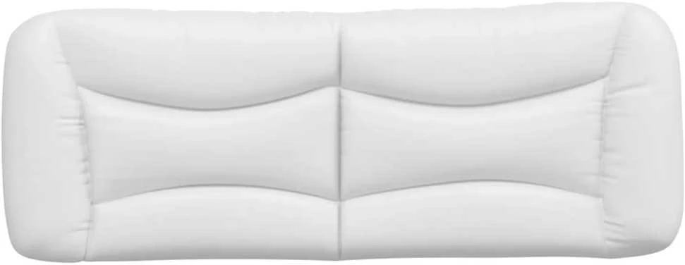 Galvūgalio pagalvėlė, baltos spalvos, 140cm, dirbtinė oda