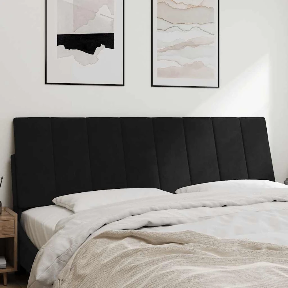 Galvūgalio pagalvėlė, Hanko, juodos spalvos, 160cm, aksomas
