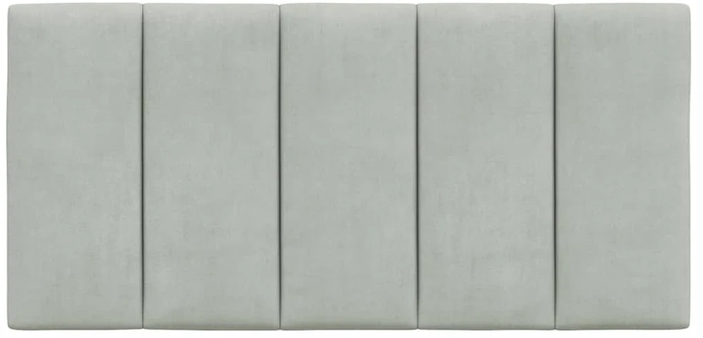 Galvūgalio pagalvėlė Hanko, šviesiai pilka, 100 cm, aksomas