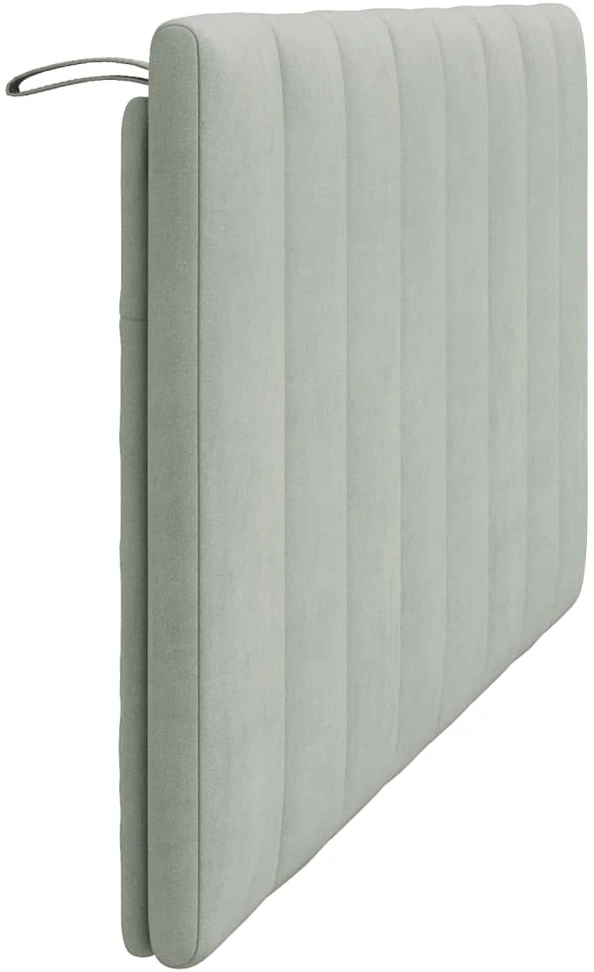 Galvūgalio pagalvėlė, Hanko, šviesiai pilkos spalvos, 152cm, aksomas