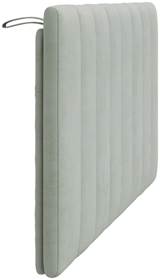 Galvūgalio pagalvėlė, Hanko, šviesiai pilkos spalvos, 137cm, aksomas