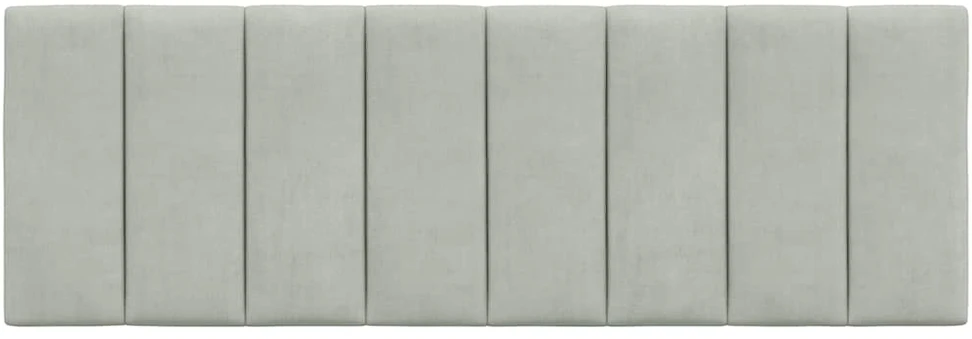 Galvūgalio pagalvėlė, šviesiai pilkos spalvos, 140cm, aksomas