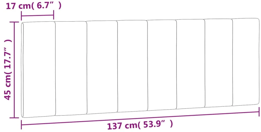 Galvūgalio pagalvėlė, Hanko, šviesiai pilkos spalvos, 137cm, aksomas