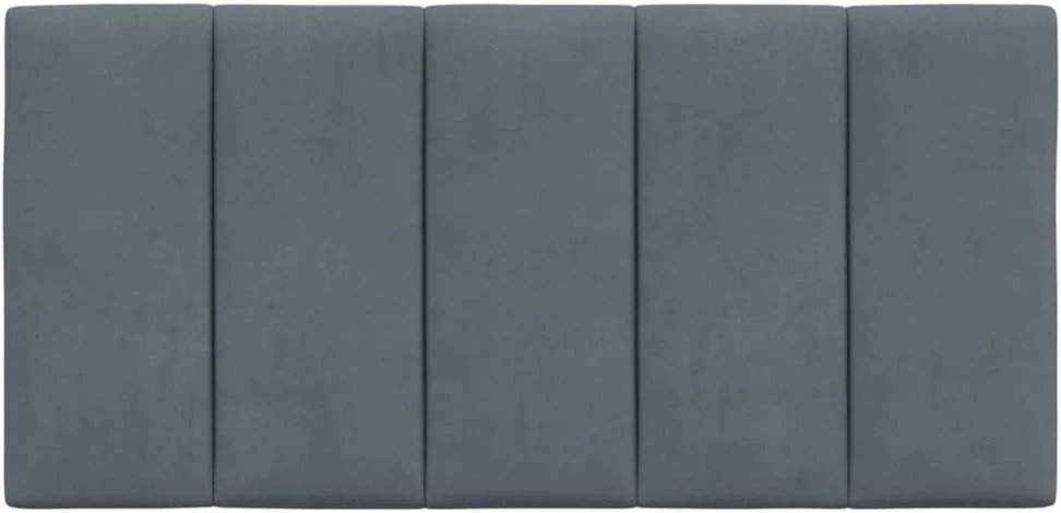 Galvūgalio pagalvėlė Hanko, tamsiai pilka, 100 cm, aksomas