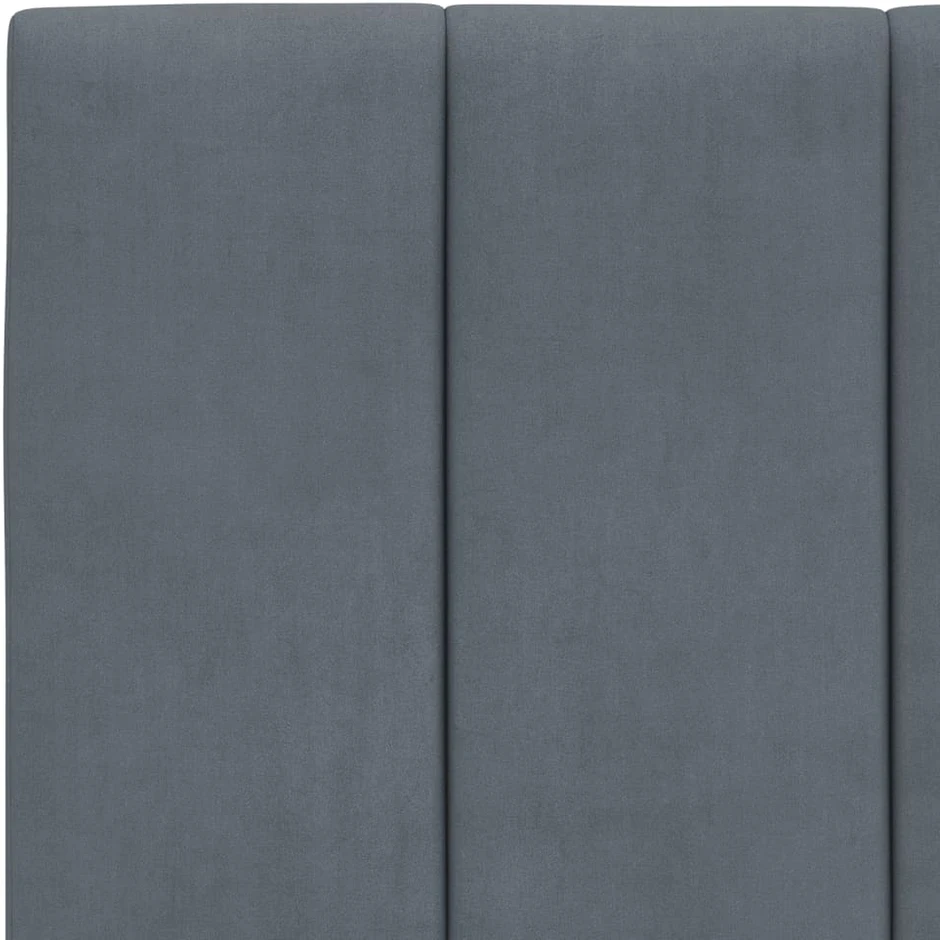 Galvūgalio pagalvėlė Hanko, tamsiai pilka, 100 cm, aksomas