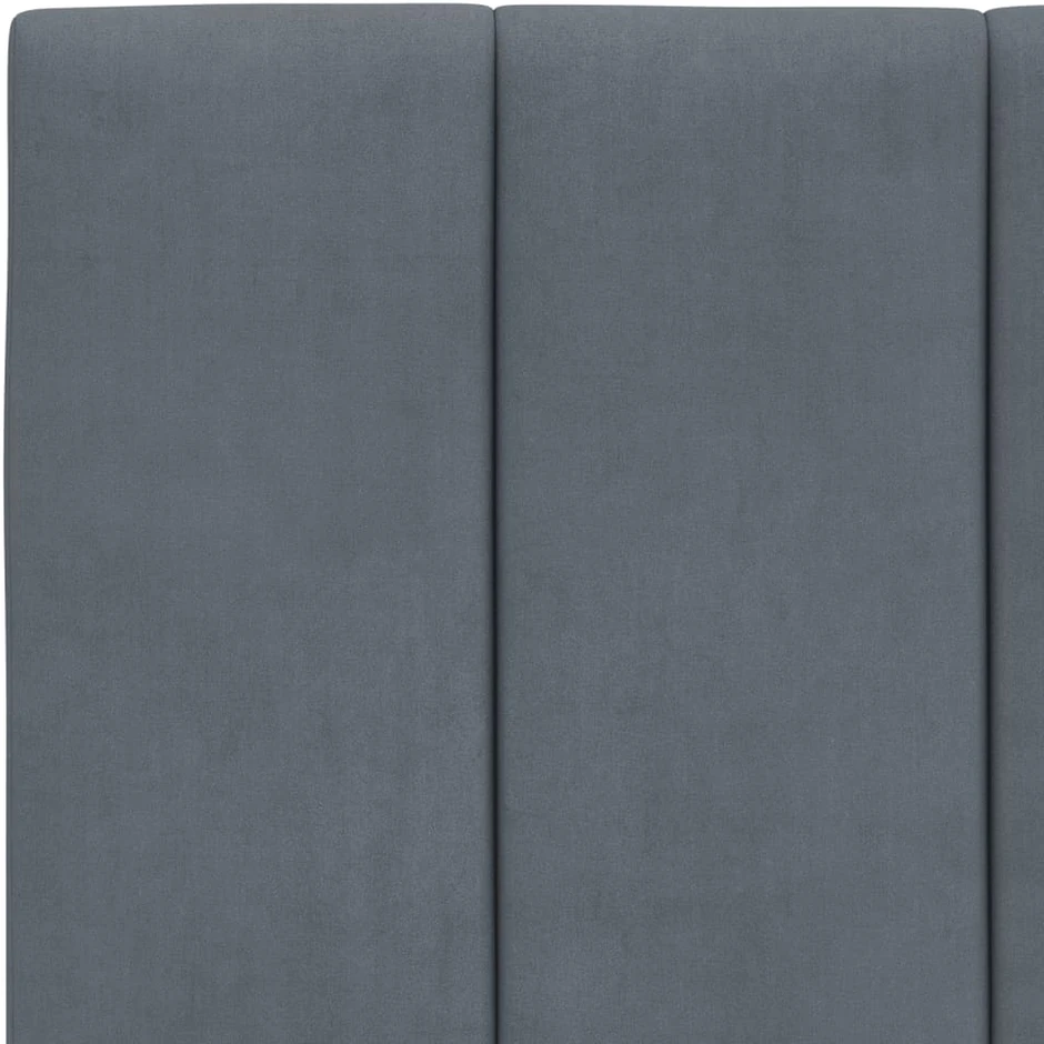 Galvūgalio pagalvėlė Hanko, tamsiai pilka, 100 cm, aksomas