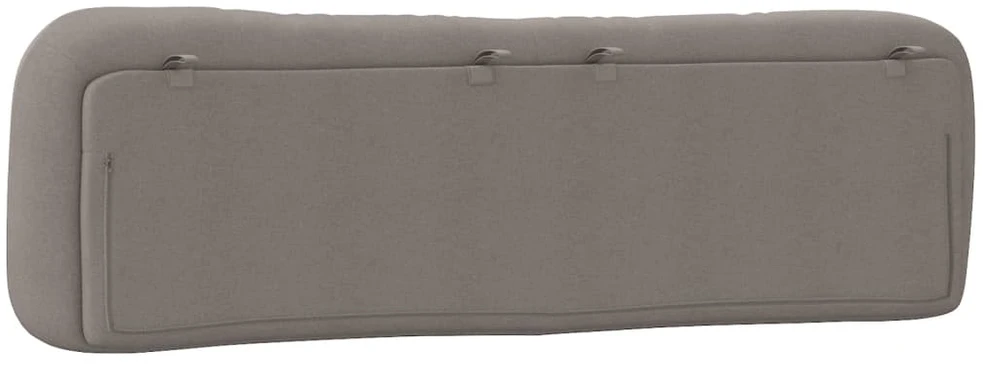 Galvūgalio pagalvėlė, taupe spalvos, 180cm, audinys