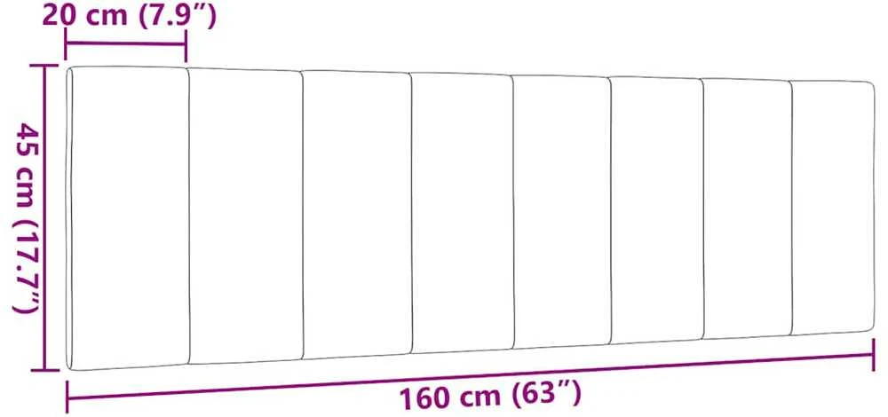 Galvūgalio pagalvėlė, Hanko, juodos spalvos, 160cm, audinys