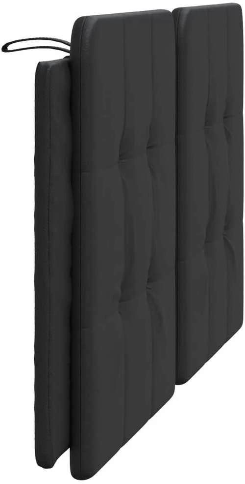 Galvūgalio pagalvėlė, juodos spalvos, 160cm, dirbtinė oda