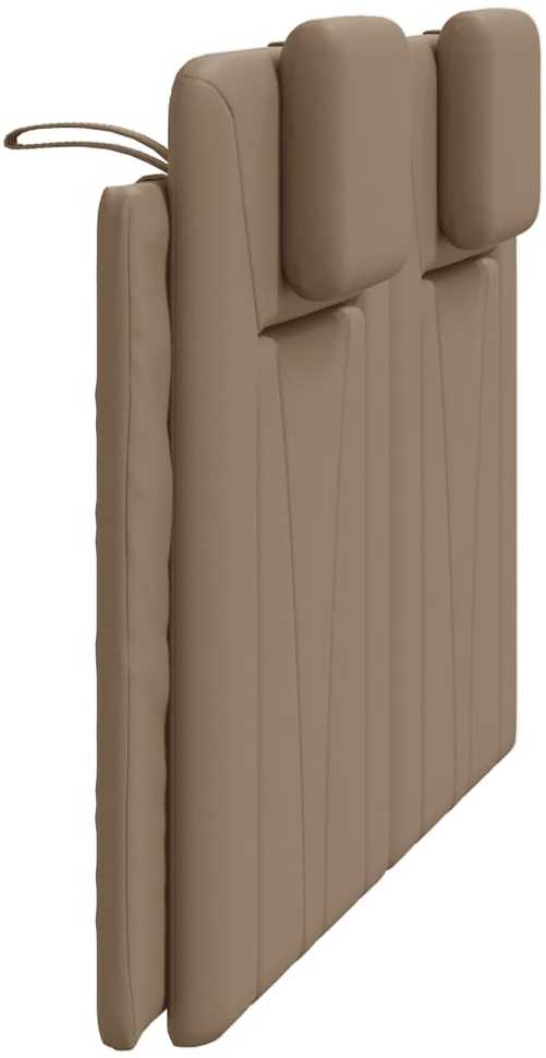Galvūgalio pagalvėlė, kapučino spalvos, 140cm, dirbtinė oda