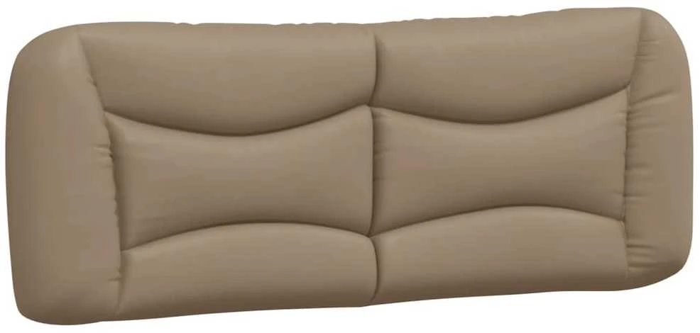 Galvūgalio pagalvėlė, kapučino spalvos, 120cm, dirbtinė oda